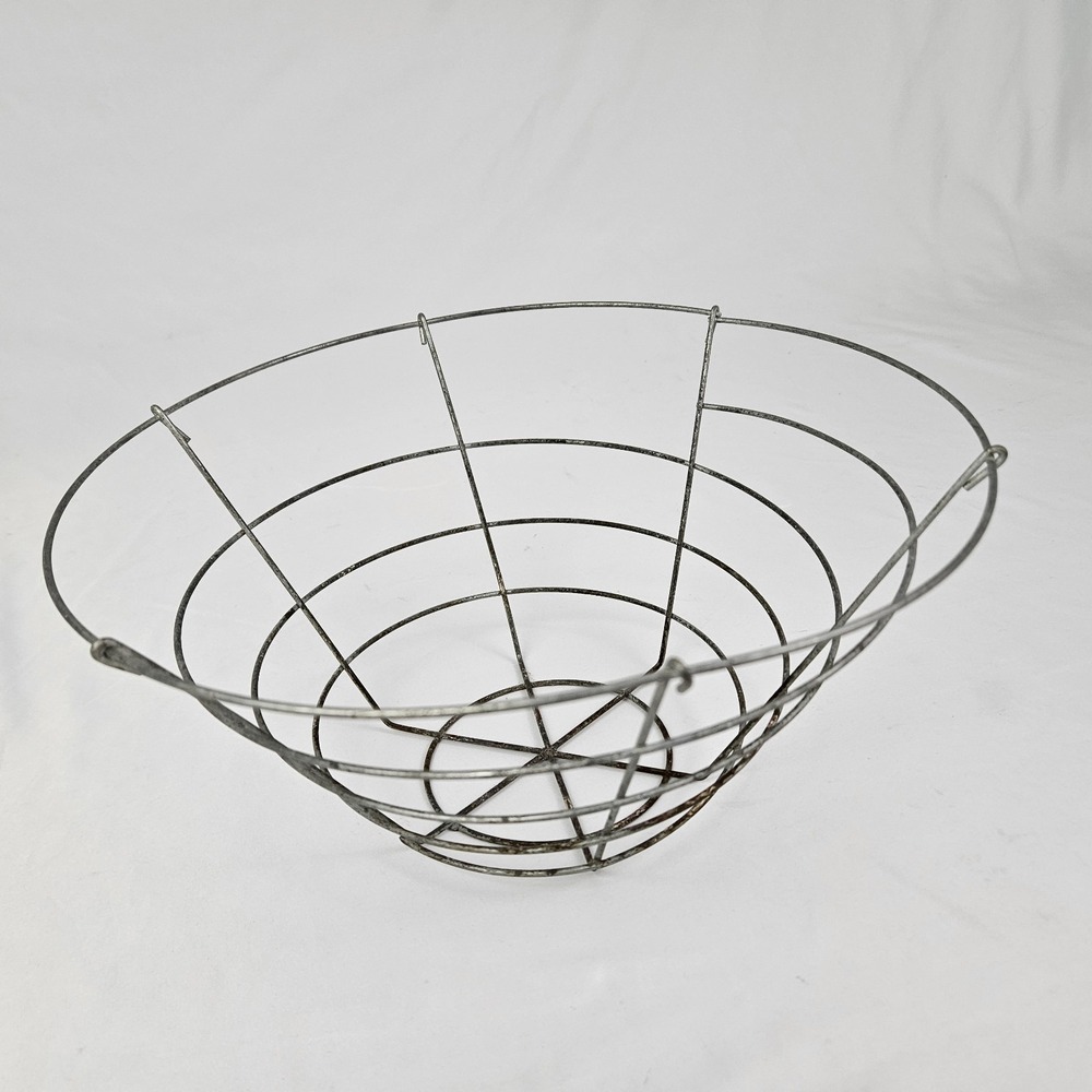 Wire Egg Basket Gathering Vintage Planter Farmhouse Rustic Country
